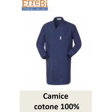 camice da lavoro colore BLU 100% cotone