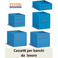 cassetti per banchi da lavoro RAL 5012 BLU