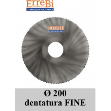 sega circolare HSS Ø  200 dentatura FINE