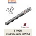 fresa 3 tagli serie LUNGA HSS 8%Co 