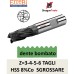 fresa SGROSSARE dente GROSSO BOMBATO HSS 8%Co + rivestimento TialN