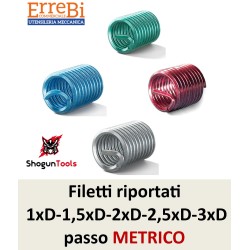 filetti riportati passo METRICO