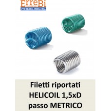 filetti riportati HELICOIL 1,5xD passo METRICO