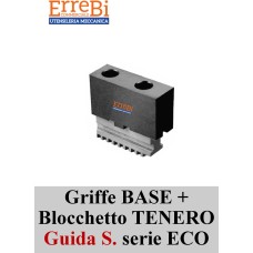 TERNA griffe BASE  + MORSETTO TENERO per mandrino GUIDA SEMPLICE serie ECO