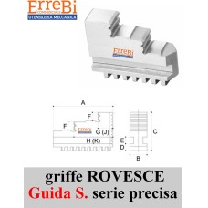 terna morsetti temperati ROVESCI guida SEMPLICE serie PRECISA