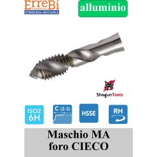 maschio a macchina per LEGHE DI ALLUMINIO foci ciechi