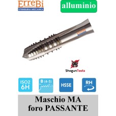 maschio a macchina per LEGHE DI ALLUMINIO fori passanti 