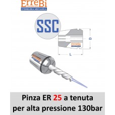 pinza ER 25 a tenuta meccanica per alte pressioni 130bar