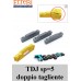 TDJ 5 inserto DOPPIO TAGLIENTE rompitruciolo tipo ´´J´´ spessore 5