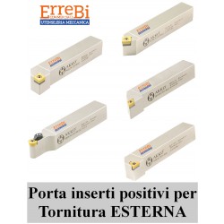 PORTAINSERTI POSITIVI per tornitura ESTERNA